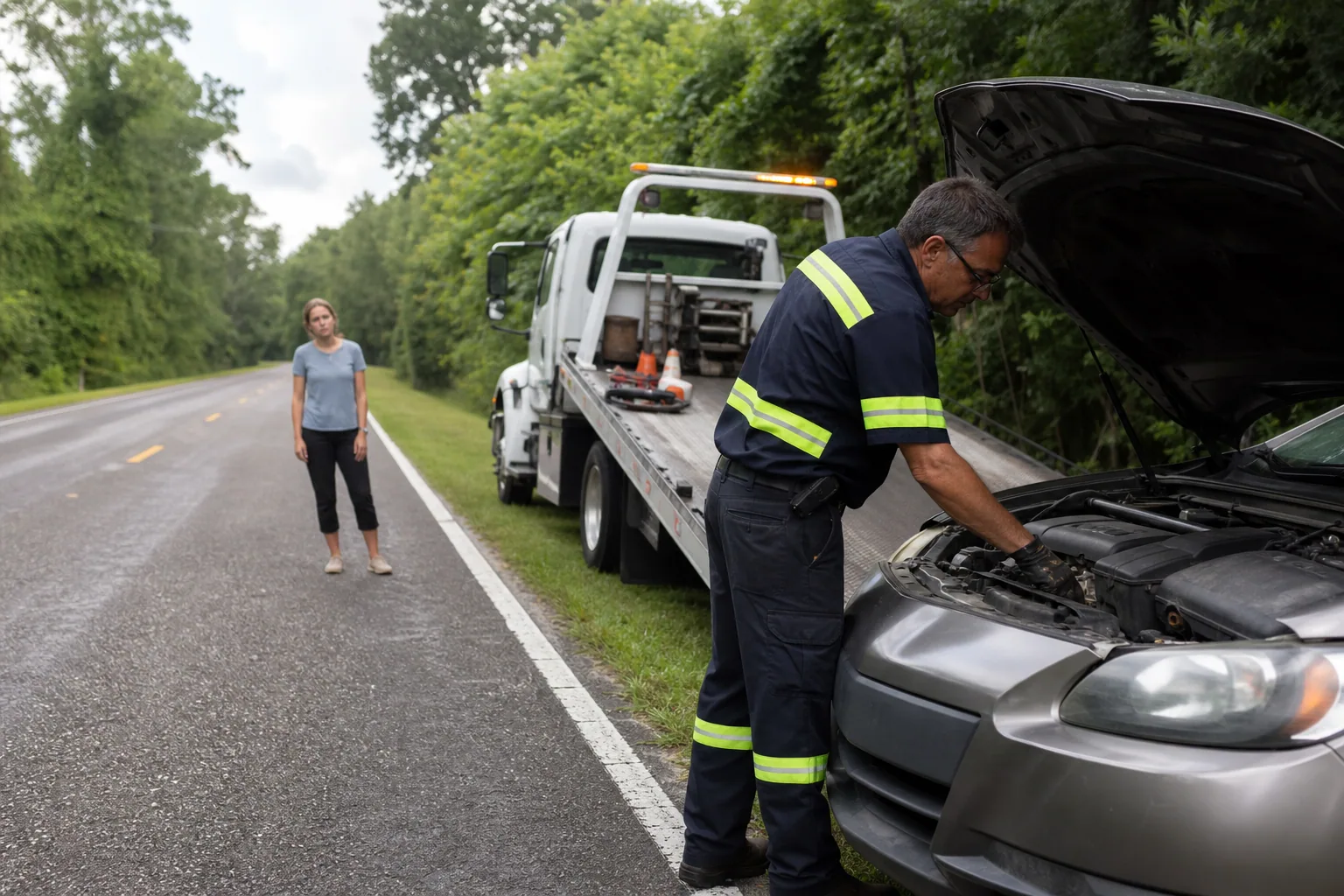 Overheating & Radiator Assistance help arriving for a waiting Clermont driver
