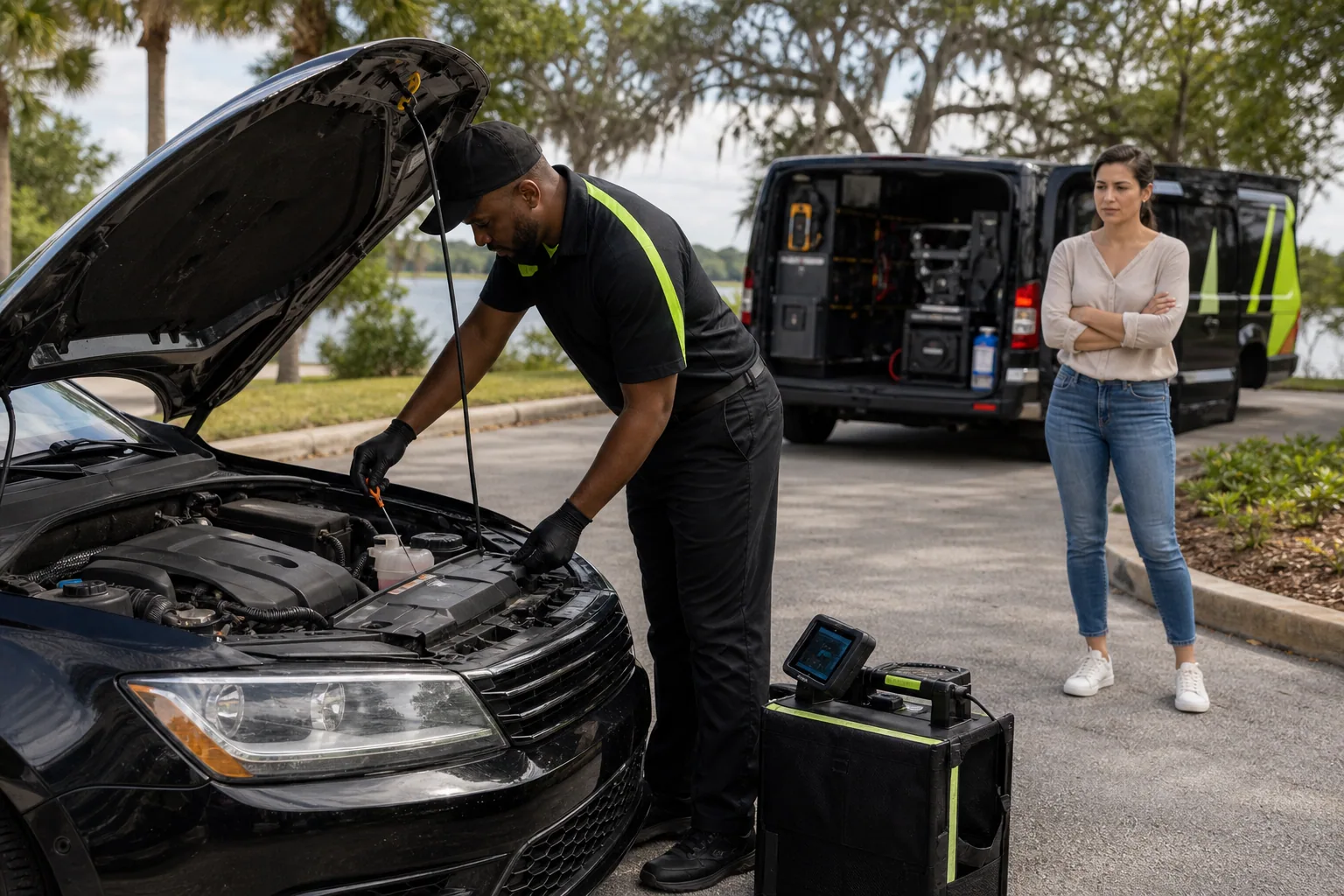 Professional overheating & radiator assistance underway in Clermont, Florida